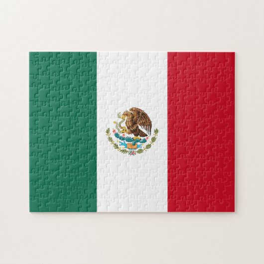 Vlag van Mexico Legpuzzel (Horizontaal)