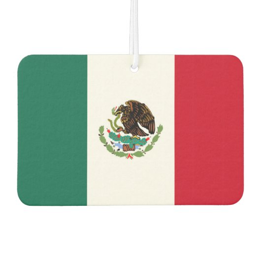 Vlag van Mexico Luchtverfrisser (Voorkant)