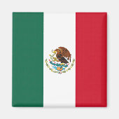Vlag van Mexico Magneet (Voorkant)