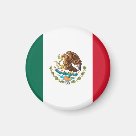 Vlag van Mexico Magneet (Voorkant)