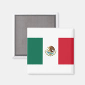 Vlag van Mexico Magneet (Voorkant / Achterkant)