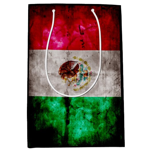 vlag van Mexico Medium Cadeauzakje (Voorkant)