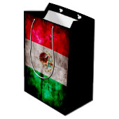  vlag van Mexico Medium Cadeauzakje (Achterkant Gekanteld)