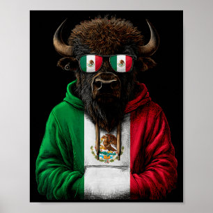 Vlag van Mexico Mexicaanse trots Mexicaanse wortel Poster