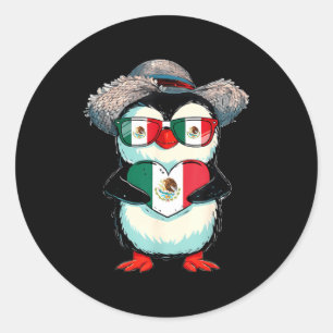 Vlag van Mexico Mexicaanse trots Mexicaanse wortel Ronde Sticker