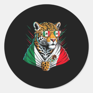 Vlag van Mexico Mexicaanse trots Mexicaanse wortel Ronde Sticker
