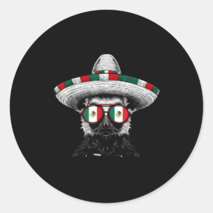 Vlag van Mexico Mexicaanse trots Mexicaanse wortel Ronde Sticker