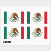 Vlag van Mexico - Mexicaanse vlag - Bandera de Méx Rechthoekige Sticker (Vel)