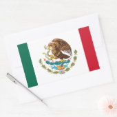 Vlag van Mexico - Mexicaanse vlag - Bandera de Méx Rechthoekige Sticker (Envelop)