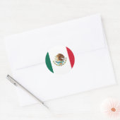 Vlag van Mexico - Mexicaanse vlag - Bandera de Méx Ronde Sticker (Envelop)