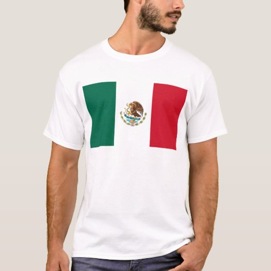 Vlag van Mexico - Mexicaanse vlag - Bandera de Méx T-shirt (Voorkant)