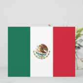 Vlag van Mexico (Mexico) Kaart (Staand voorkant)