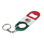 Vlag van Mexico Mini Flessenopener (Voorkant Gekanteld)