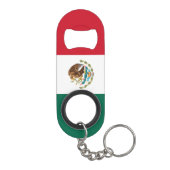 Vlag van Mexico Mini Flessenopener (Achterkant)