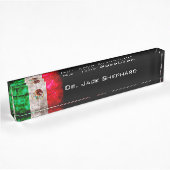 vlag van Mexico Naambordje