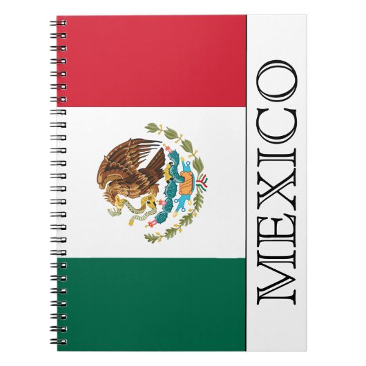 Vlag van Mexico Notitieboek (Voorkant)