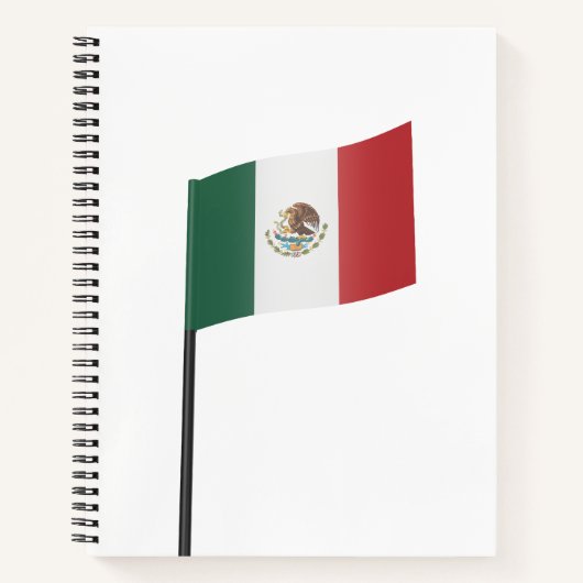 Vlag van Mexico Notitieboek (Voorkant)