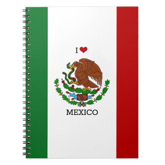 Vlag van Mexico Notitieboek (Voorkant)