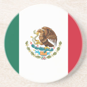 Vlag van Mexico-Onderzetter Zandsteen Onderzetter