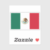 Vlag van Mexico op maat gesneden Sticker (Vel)
