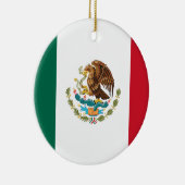 Vlag van Mexico-Ornament Keramisch Ornament (Rechts)