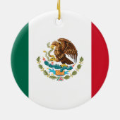 Vlag van Mexico-Ornament Keramisch Ornament (Achterkant)