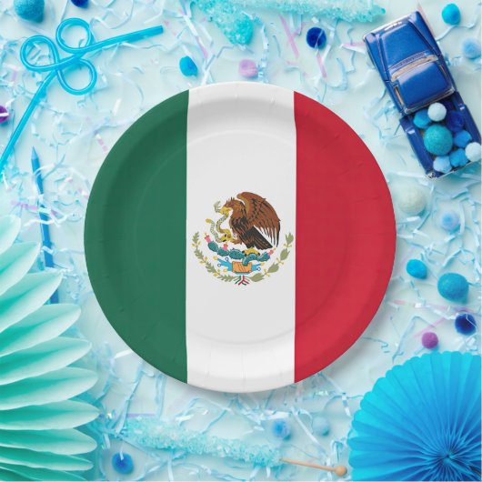 Vlag van Mexico Papieren Bordje (Feest)