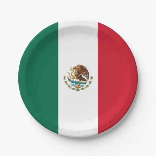 Vlag van Mexico Papieren Bordje (Voorkant)