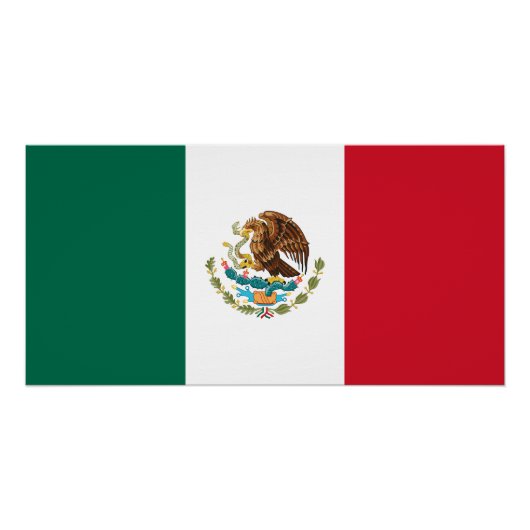 Vlag van Mexico Perfect Poster (Voorkant)