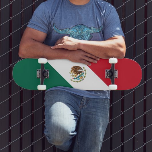 Vlag van Mexico Persoonlijk Skateboard (Buiten 3)
