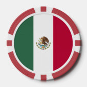 Vlag van Mexico Poker Chips (Voorkant)