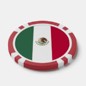 Vlag van Mexico Poker Chips (Enkel)