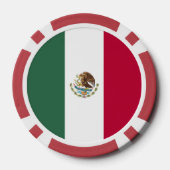 Vlag van Mexico Poker Chips (Achterkant)