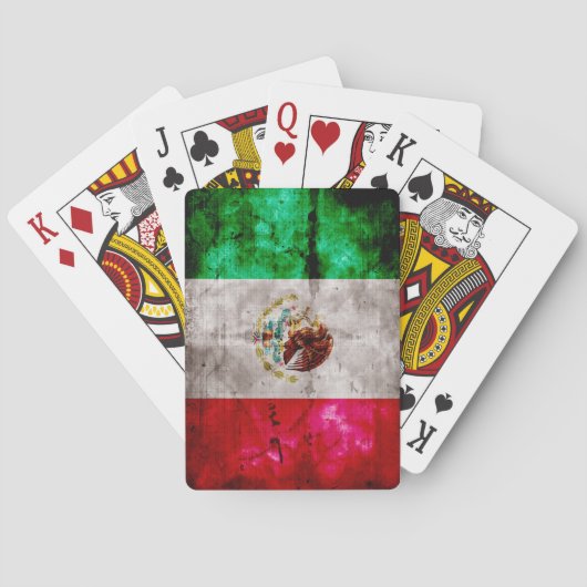  vlag van Mexico Pokerkaarten (Achterkant)