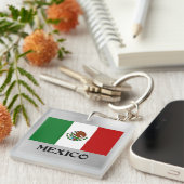 Vlag van Mexico, populair ontwerp Sleutelhanger (Voorkant Rechts)