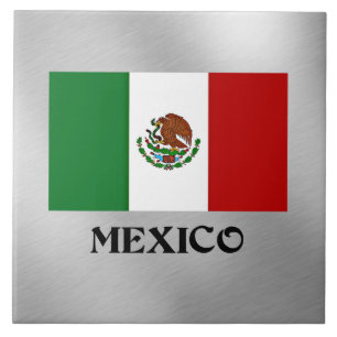 Vlag van Mexico, populair ontwerp, Tegeltje