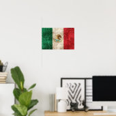  vlag van Mexico Poster (Thuiskantoor)