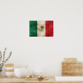  vlag van Mexico Poster (Keuken)