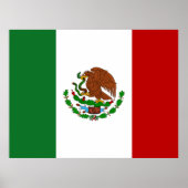 Vlag van Mexico Poster (Voorkant)