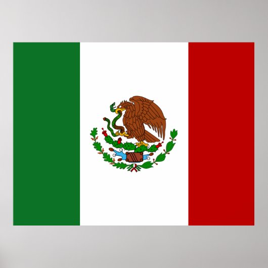 Vlag van Mexico Poster (Voorkant)
