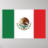 Vlag van Mexico Poster (Voorkant)