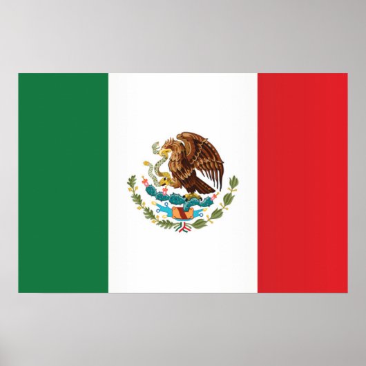 Vlag van Mexico Poster (Voorkant)