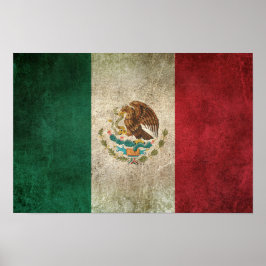  vlag van Mexico Poster