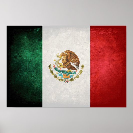 Vlag van Mexico Poster (Voorkant)