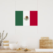 Vlag van Mexico Poster (Keuken)