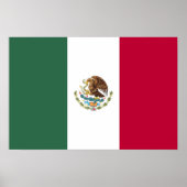 Vlag van Mexico Poster (Voorkant)