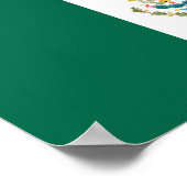 Vlag van Mexico Poster (Hoek)