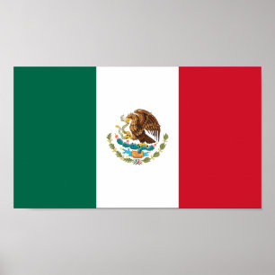 Vlag van Mexico Poster