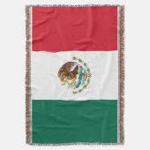 Vlag van Mexico Premium Woven Throw Blanket Deken (Voorkant Verticaal)