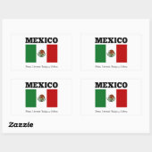 Vlag van Mexico Rechthoekige Sticker (Vel)
